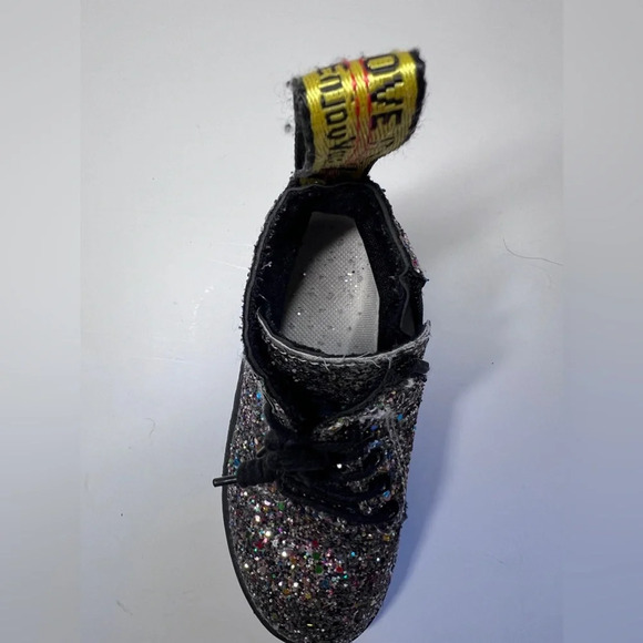 Kids Glitter Combat Boots multicolor in toddler size 31 - Picture 3 of 10